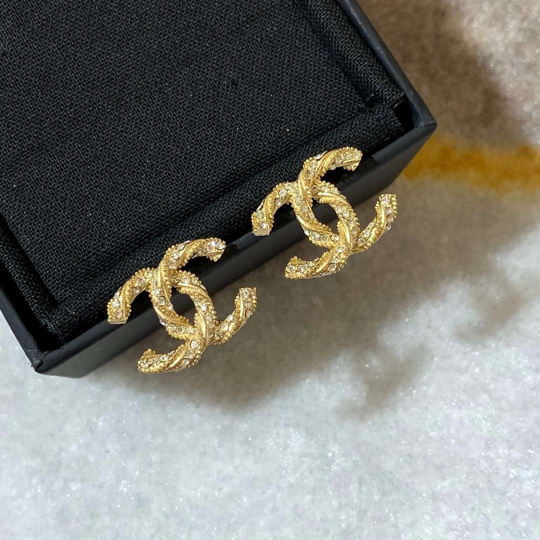 Chanel Double C Earrings Gold For Women - Image 3