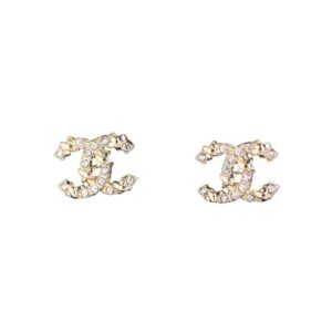 Chanel Double C Earrings Gold For Women