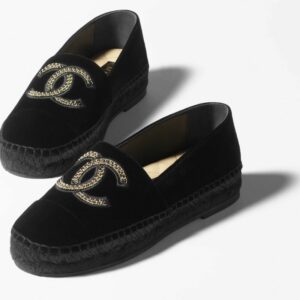 Chanel Espadrilles Black For Women- G45849 B17477 94305