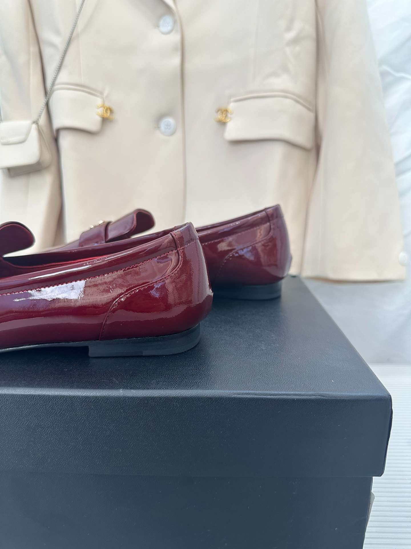 Chanel Goddess Loafers Burgundy For Women - Image 8