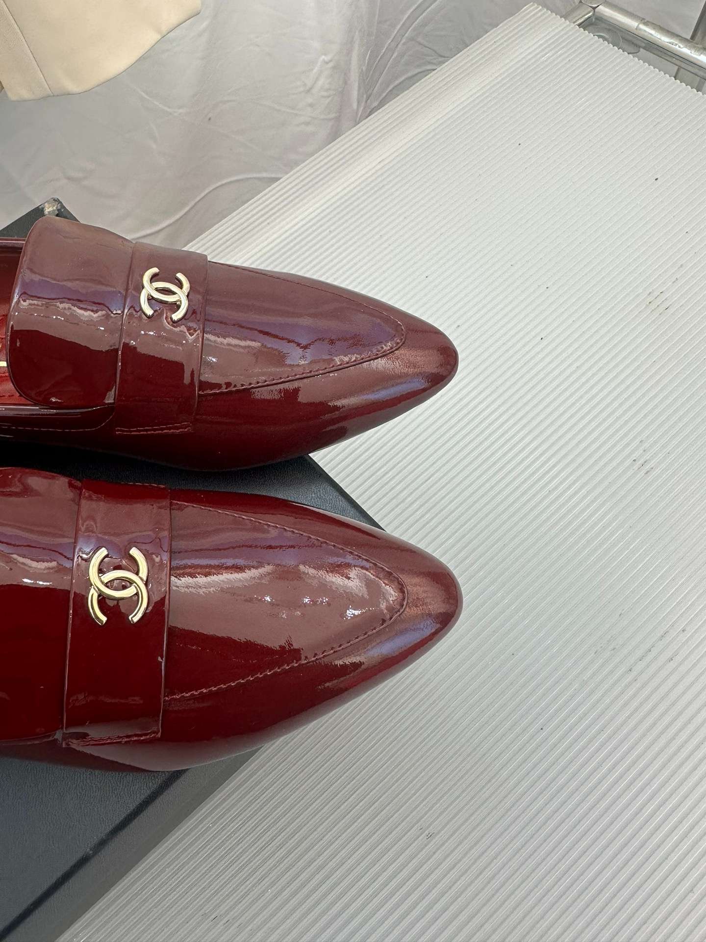 Chanel Goddess Loafers Burgundy For Women - Image 5
