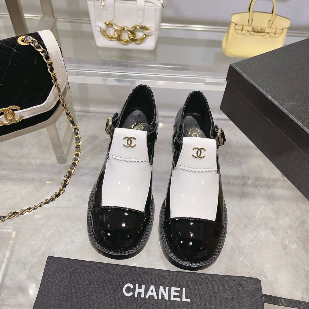 Chanel Mary Jane Loafers Hidden White For Women - Image 10