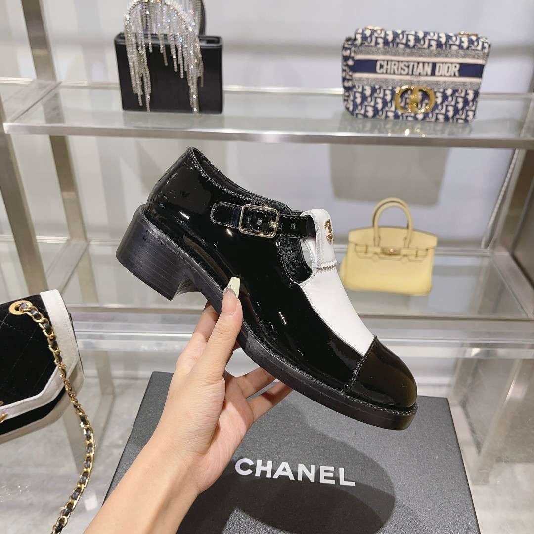 Chanel Mary Jane Loafers Hidden White For Women - Image 7