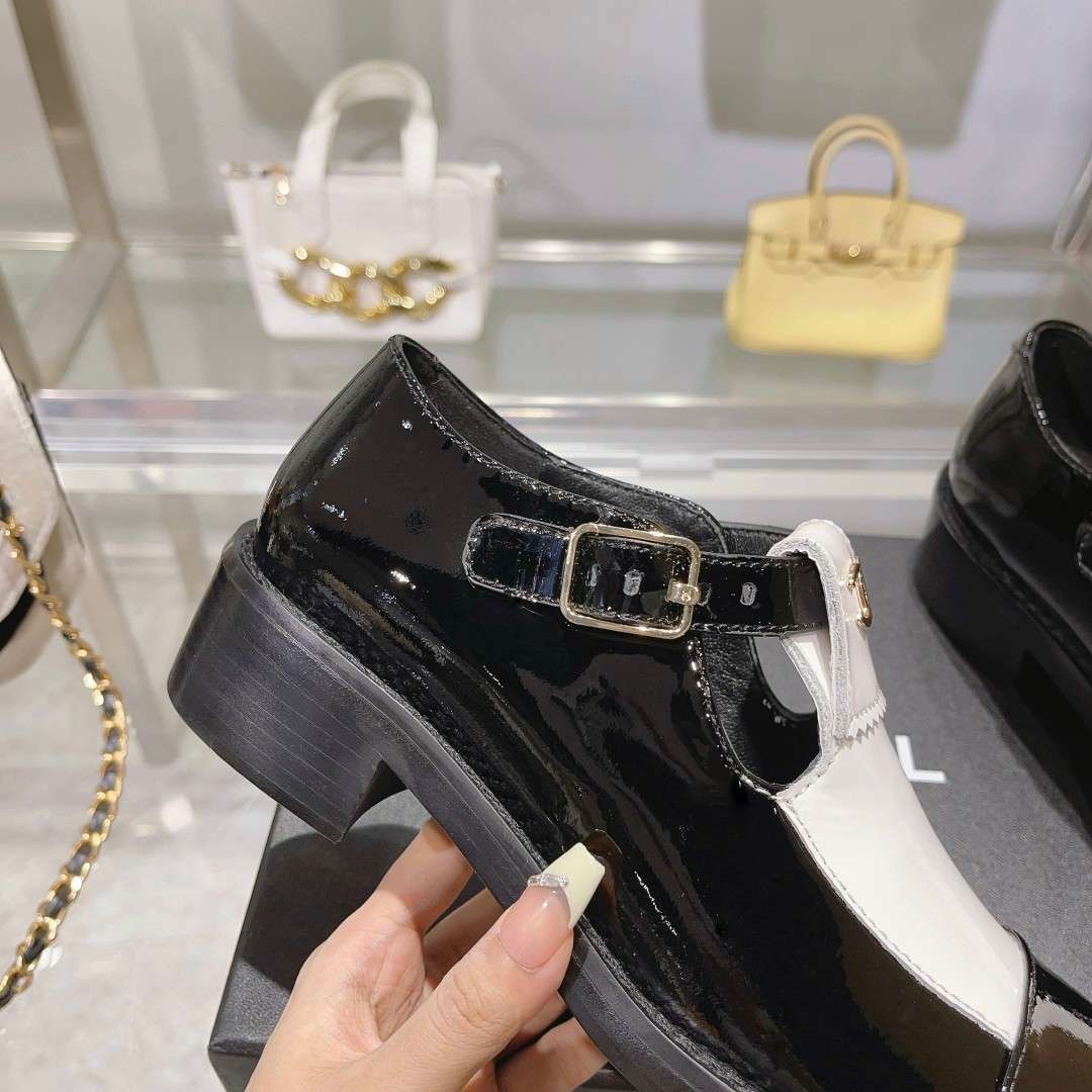 Chanel Mary Jane Loafers Hidden White For Women - Image 3