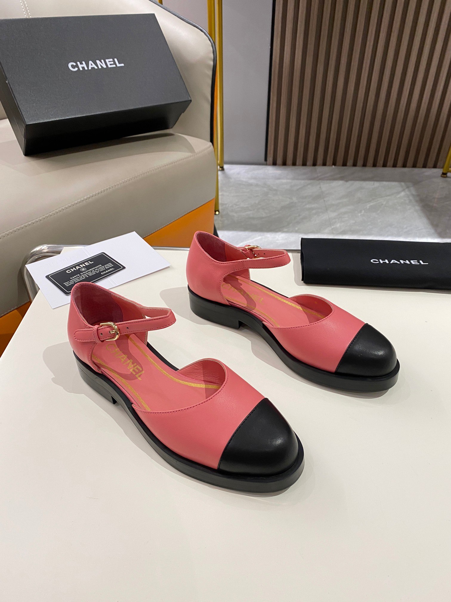 Chanel Mary Janes Pink For Women - Image 6