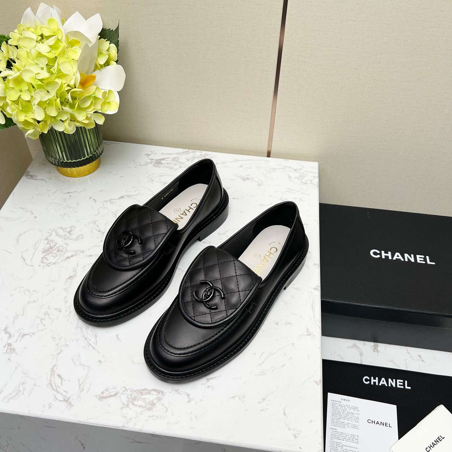 Chanel Moccasins Black For Women - Image 2