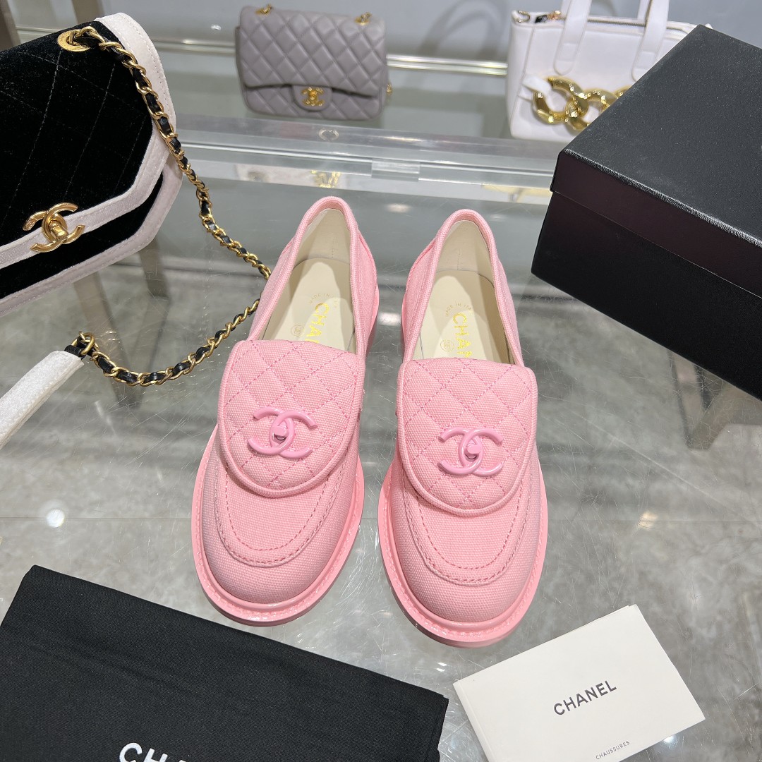 Chanel Moccasins Pink For Women - Image 2