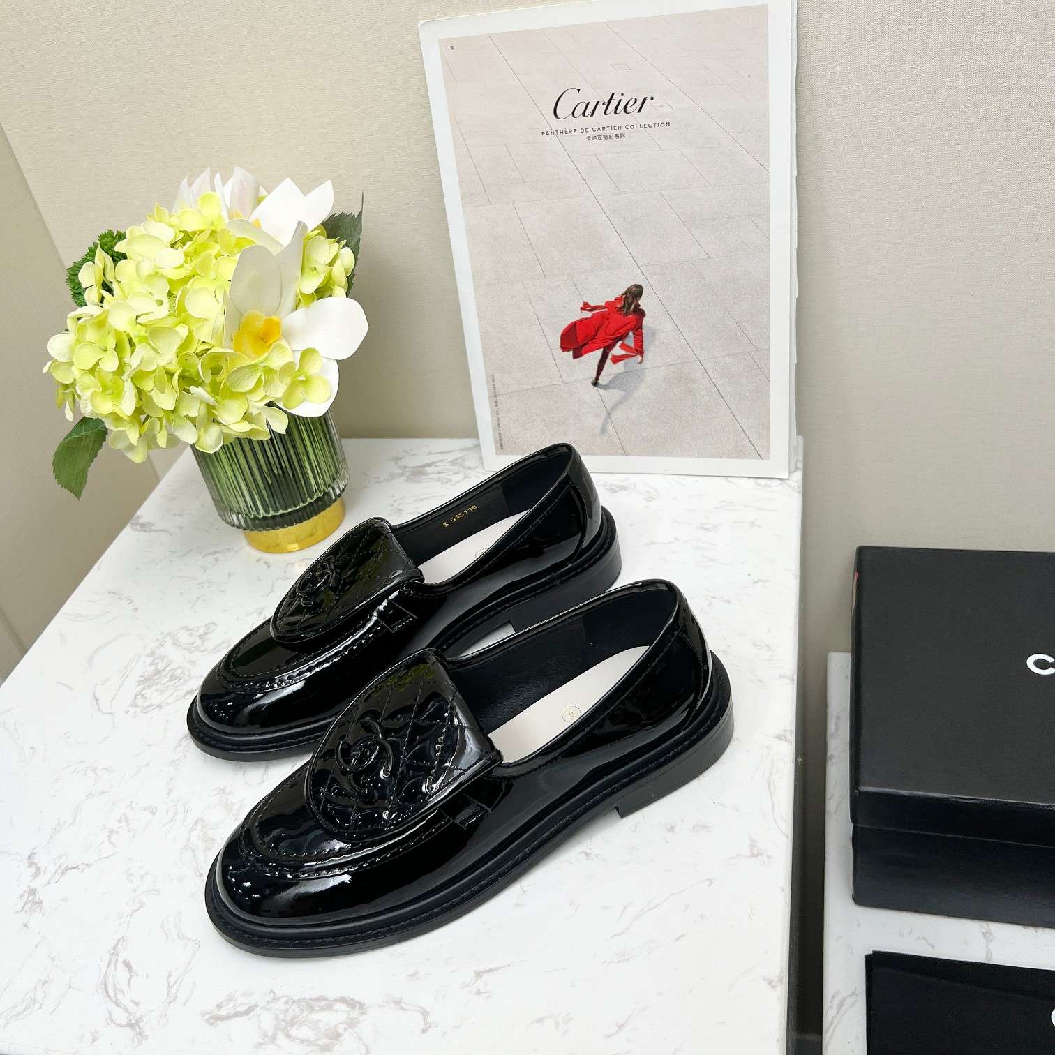 Chanel Moccasins Black For Women - Image 4
