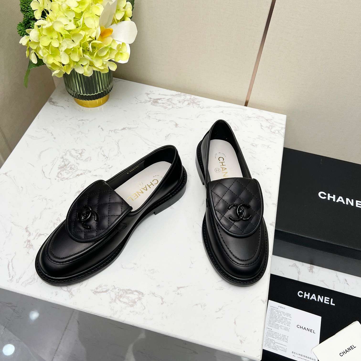 Chanel Moccasins Black For Women - Image 4