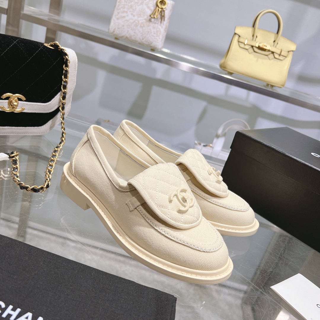 Chanel Moccasins White For Women - Image 8