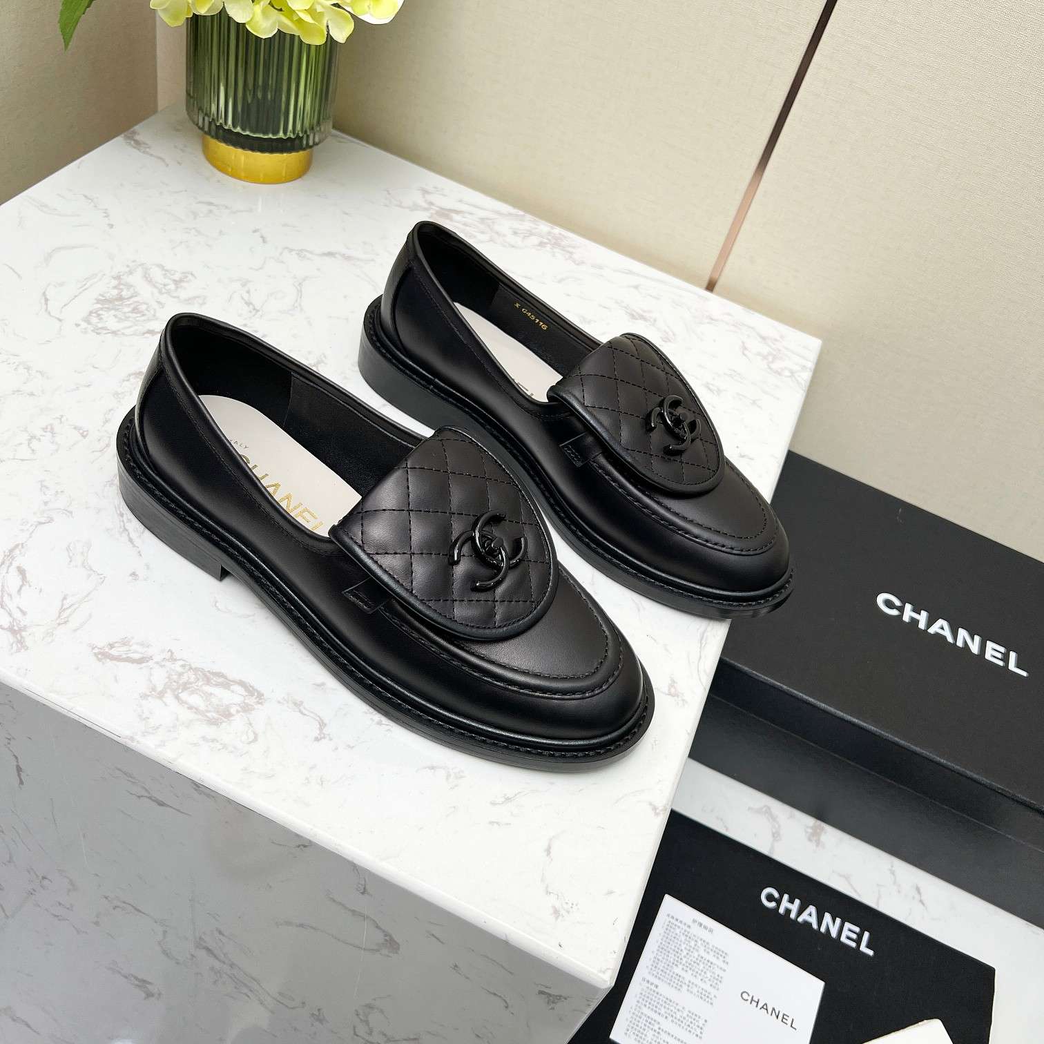 Chanel Moccasins Black For Women - Image 5