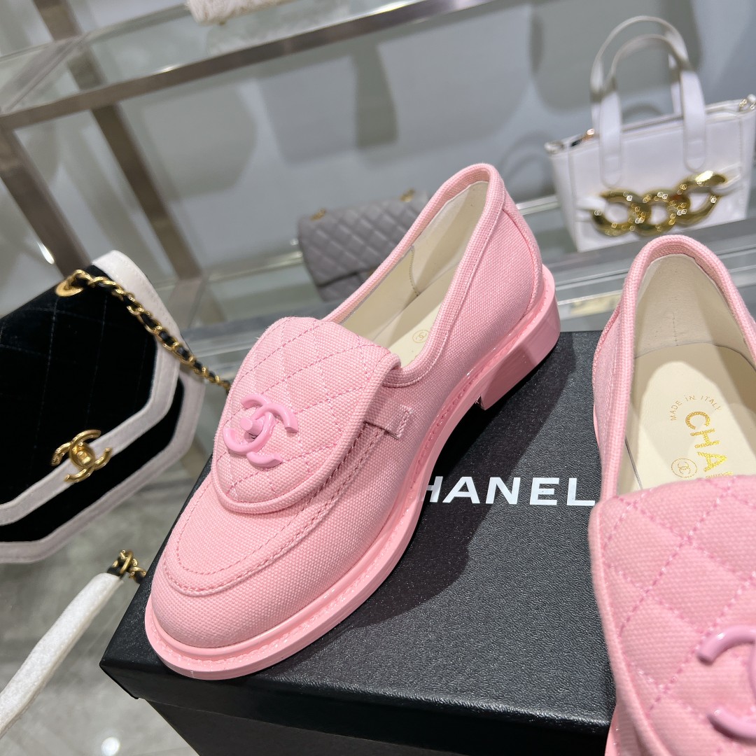 Chanel Moccasins Pink For Women - Image 7
