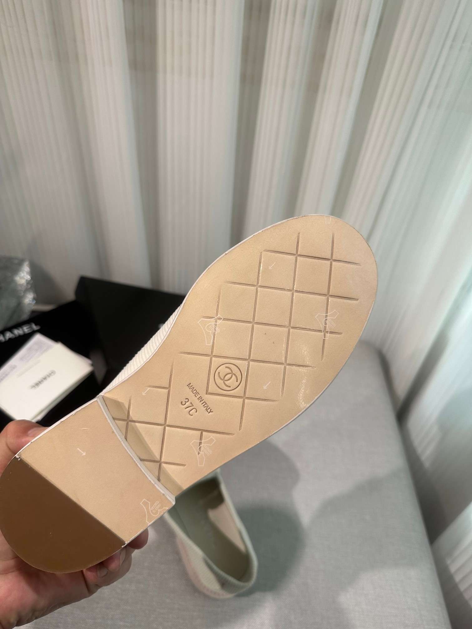 Chanel Moccasins Cream For Women - Image 6