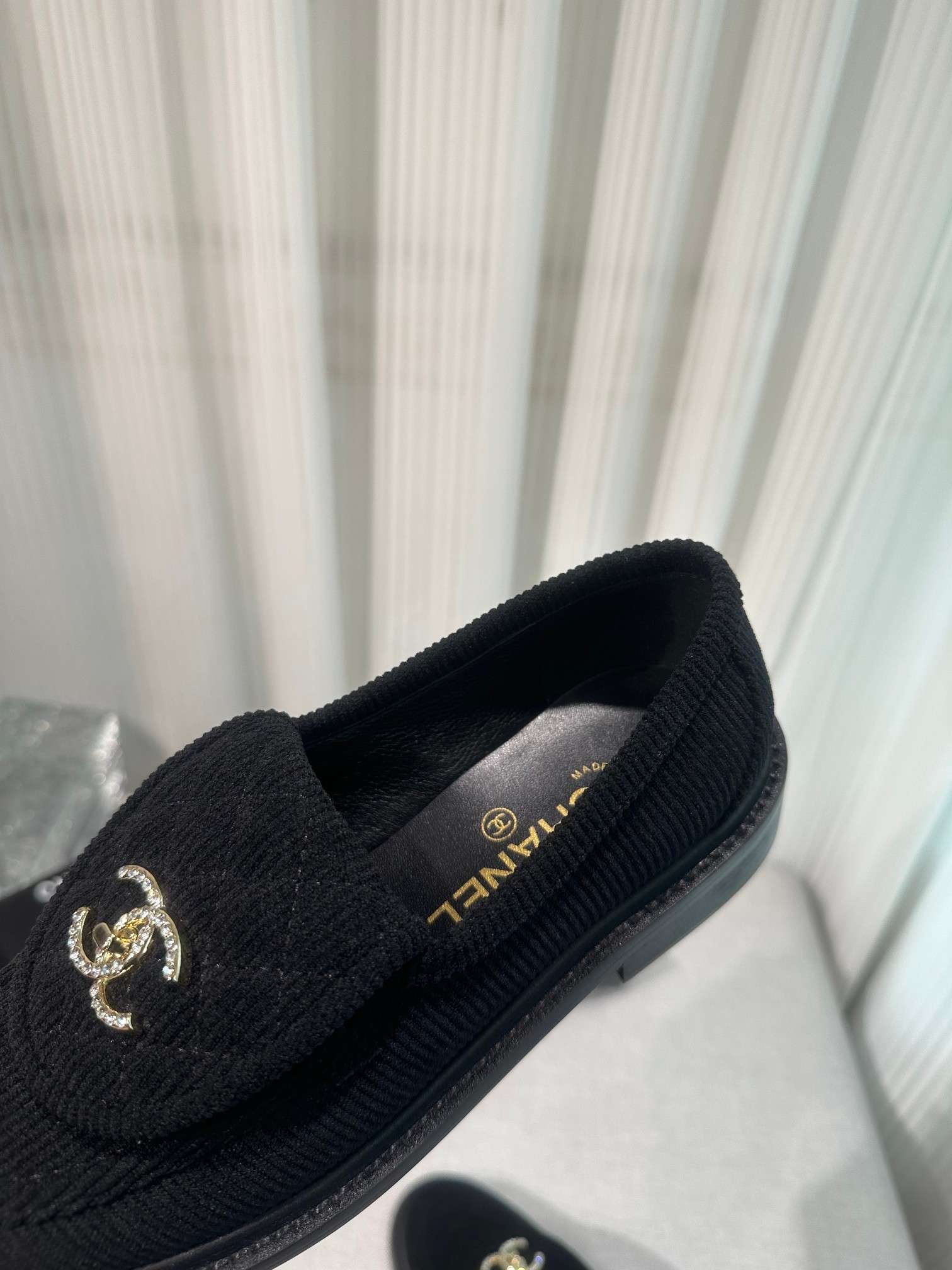 Chanel Moccasins Black For Women - Image 6