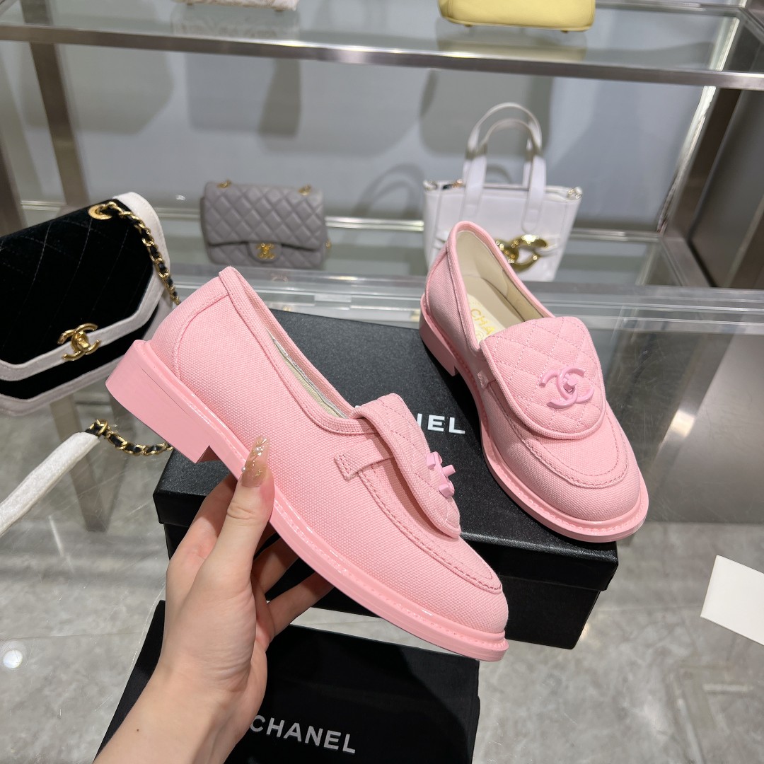 Chanel Moccasins Pink For Women - Image 6