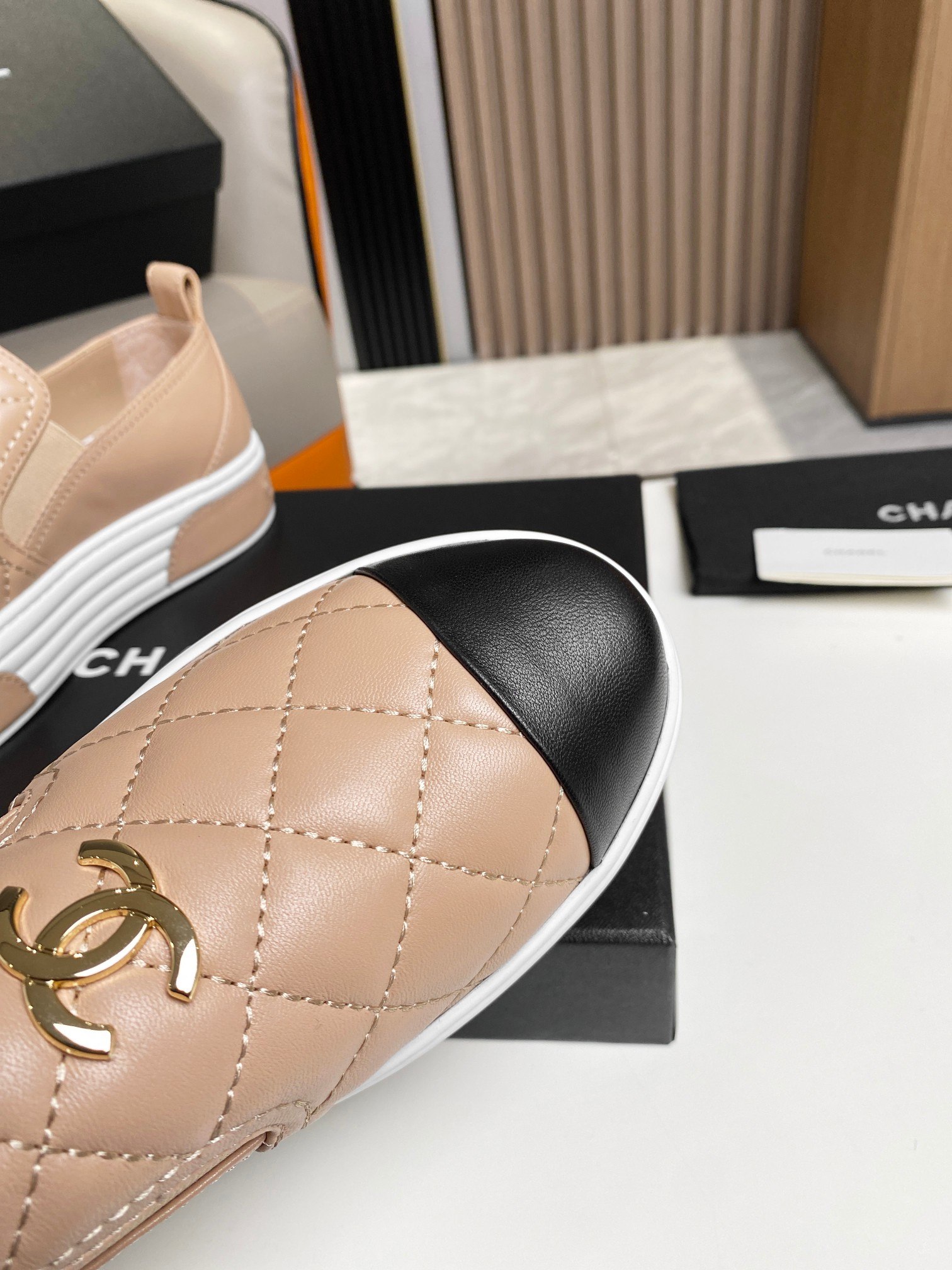 Chanel Platform Casual Style Plain Brown For Women - Image 4