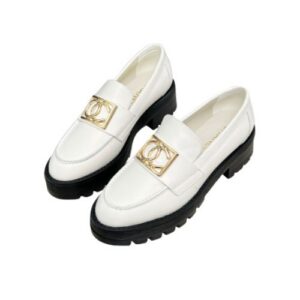 Chanel Romance CC Embellished Loafers White For Women