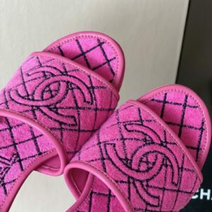Chanel Sandals Pink For Women 1.77in/4.5cm