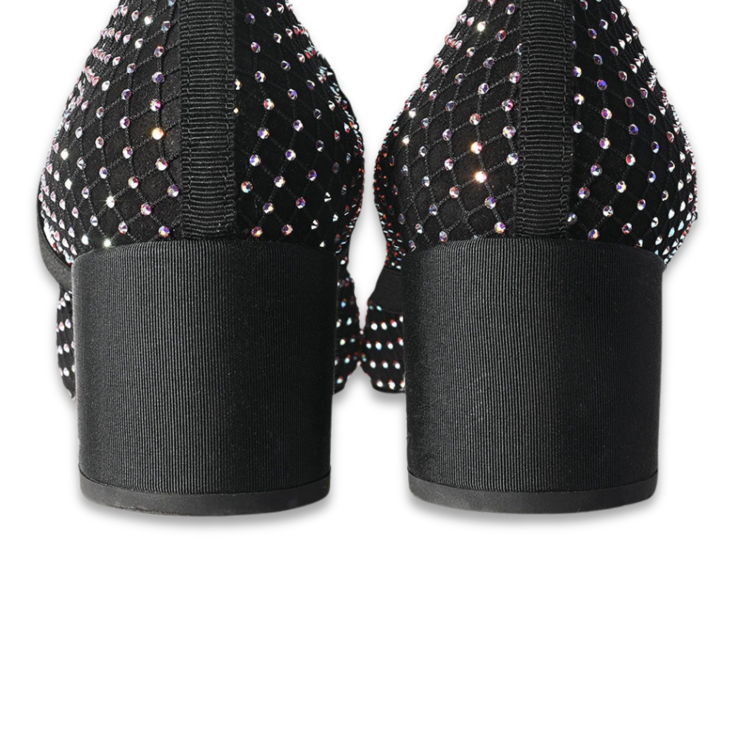 Chanel Crystal Bow Sock Boots Black For Women G40097 Y56614 K5929 - Image 12