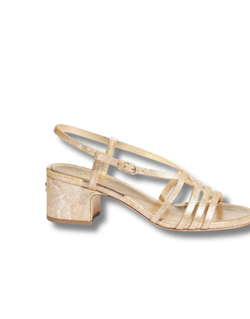 Chanel Gold Sandals For Women G45592 B16078 NW183
