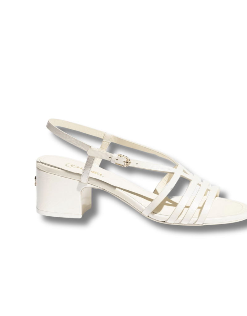 Chanel Ivory Sandals For Women G45592 B16082 NW187