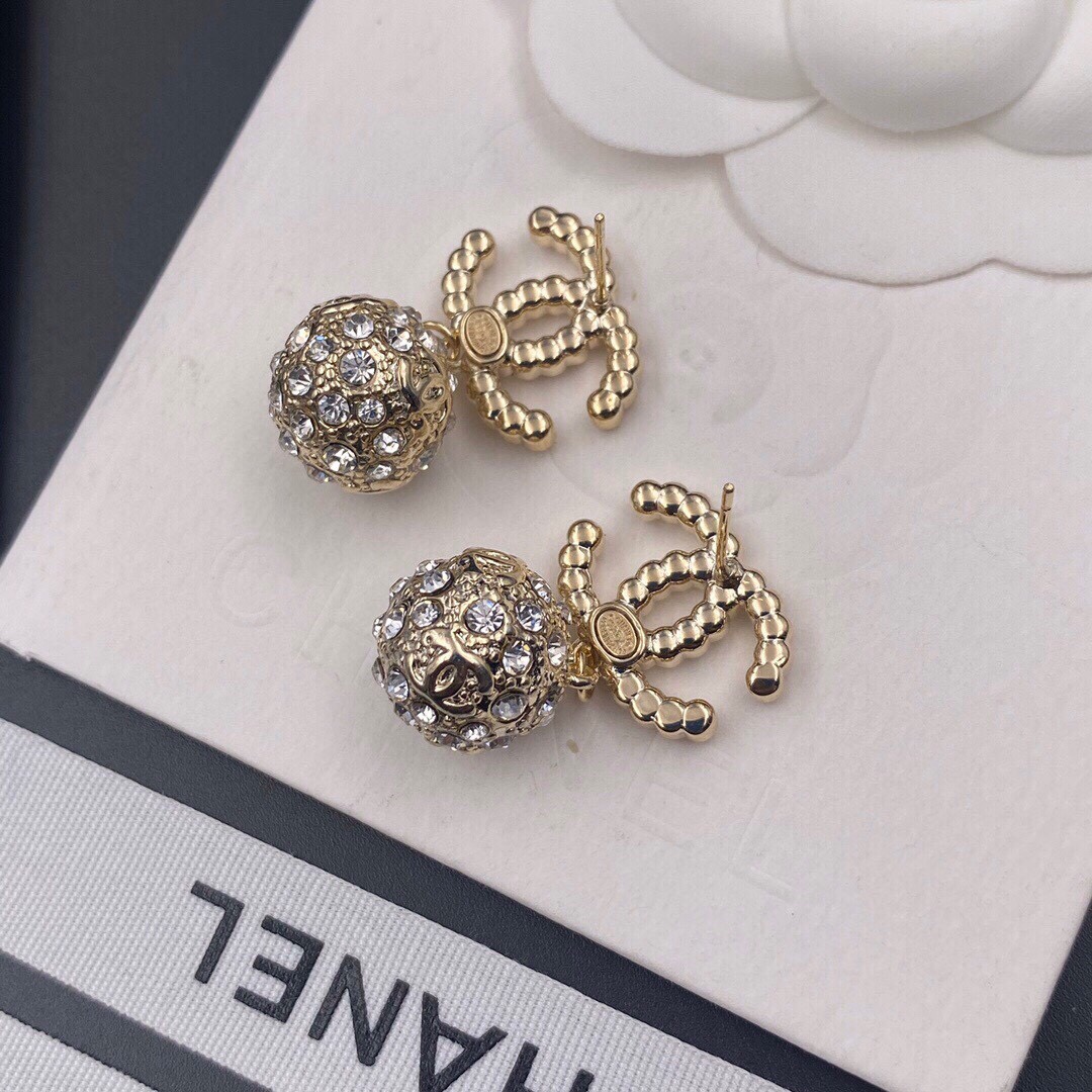 Chanel Double C Earrings Gold For Women - Image 3