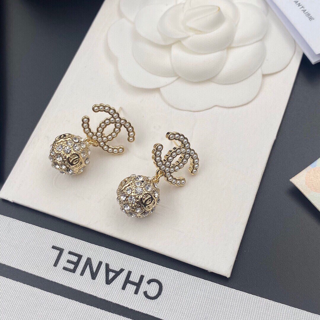Chanel Double C Earrings Gold For Women - Image 10
