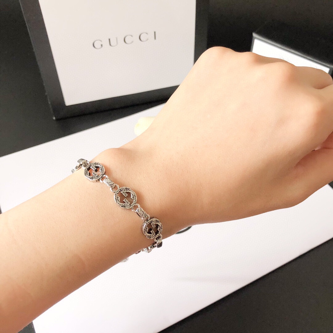 Gucci Double G Bracelet Silver For Women - Image 3