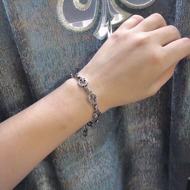 Gucci Double G Bracelet Silver For Women - Image 8