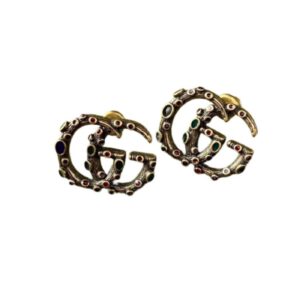 Gucci Double G Earrings Gold For Women