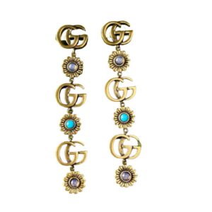 Gucci Double G Earrings Gold For Women