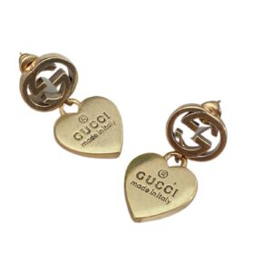 Gucci Double G Earrings Gold For Women