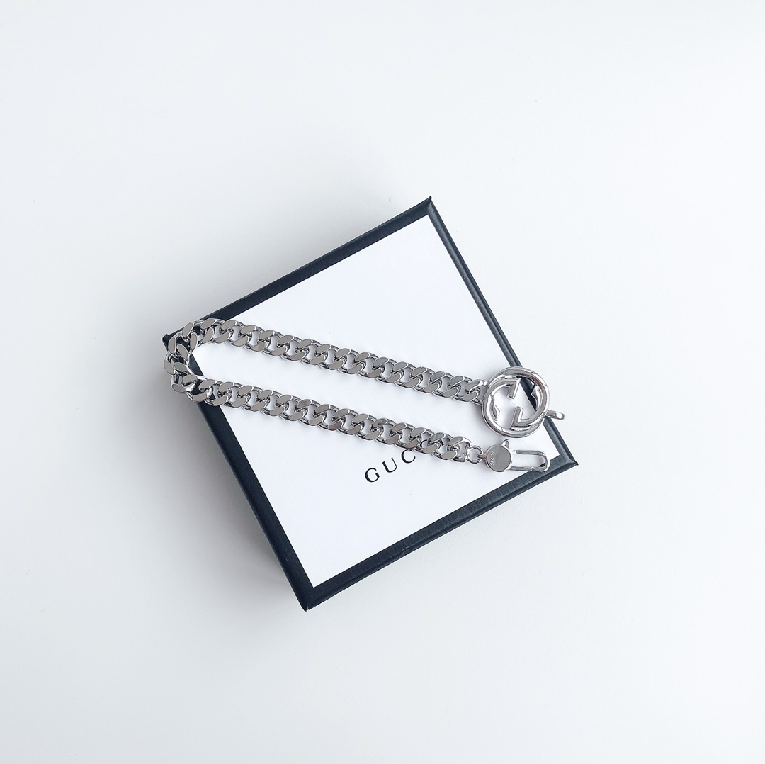 Gucci Double G Flat Bracelet Silver For Women - Image 2