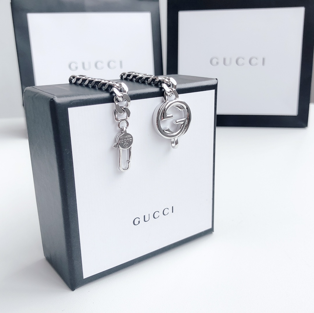 Gucci Double G Flat Bracelet Silver For Women - Image 6