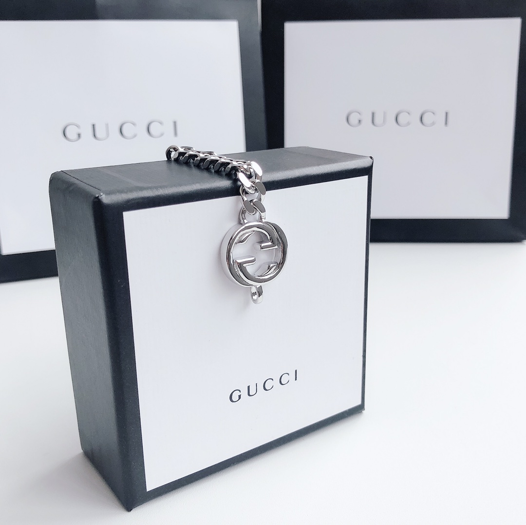 Gucci Double G Flat Bracelet Silver For Women - Image 8