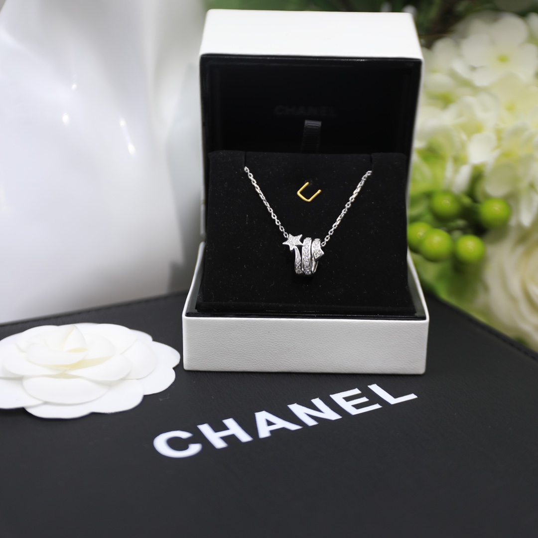 Chanel Étoile Filante Necklace Silver Tone For Women J10813, 3599591465369 - Image 3