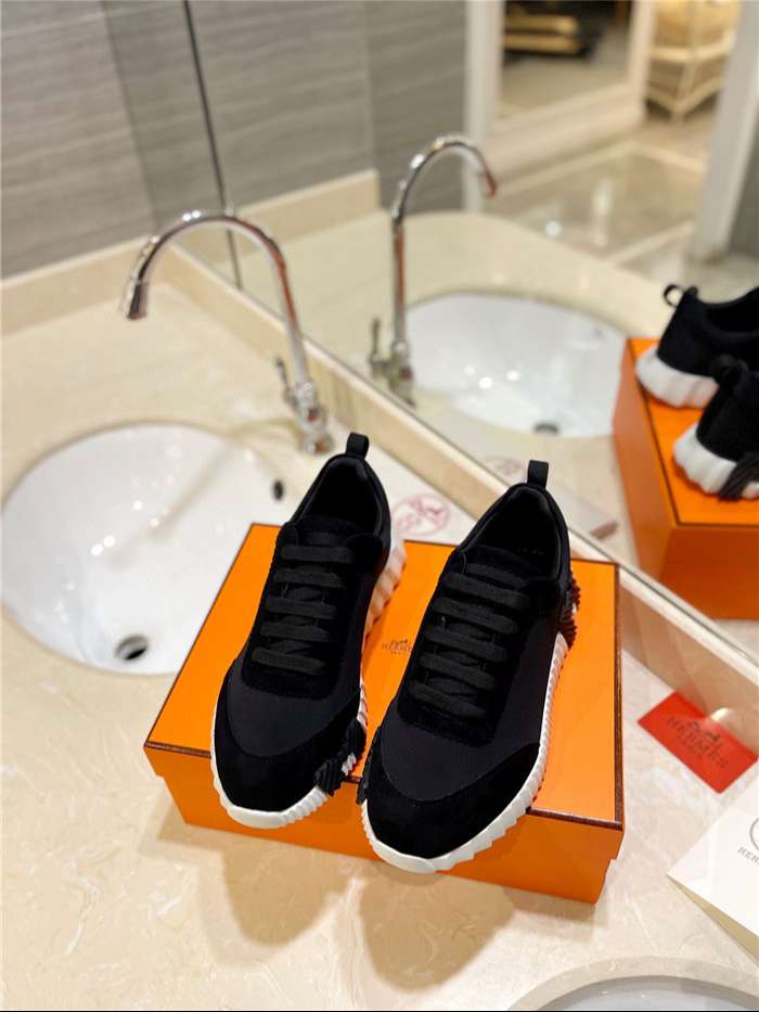Hermes Bouncing Sneaker Black For Women - Image 6