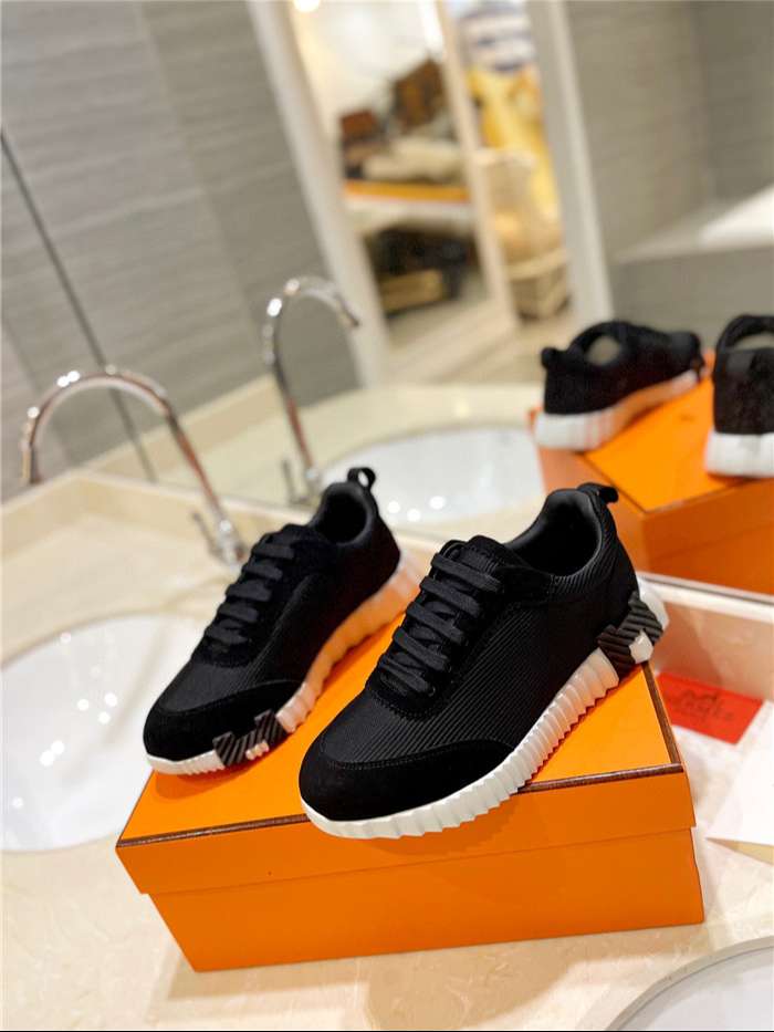 Hermes Bouncing Sneaker Black For Women - Image 2
