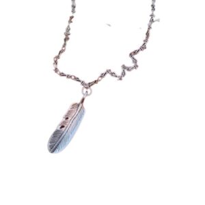 Louis Vuitton Leaf Necklace Silver For Women