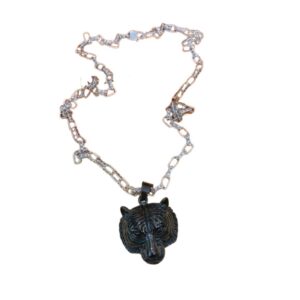 Louis Vuitton Leash Necklace Silver For Women