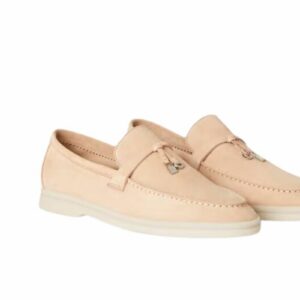 Loro Piana Summer Charms Walk Loafers Pink Sand For Women – FAE5444 3873
