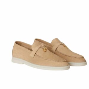 Loro Piana Summer Charms Walk Loafers Sandstone For Women – FAE5444 D044