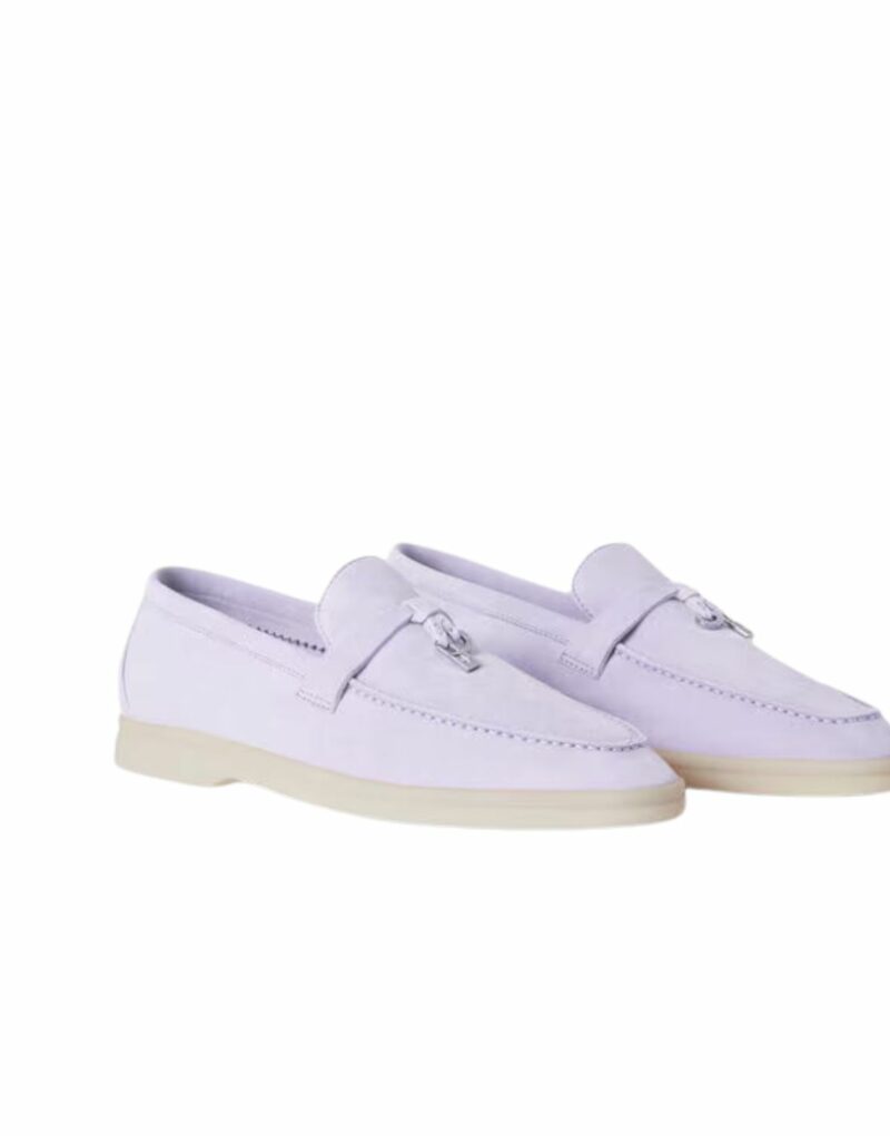 Loro Piana Summer Charms Walk Loafers Purple For Women – FAE5444 401F