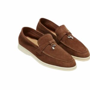 Loro Piana Summer Charms Walk Loafers Saddle Brown For Women – FAE5444 E424