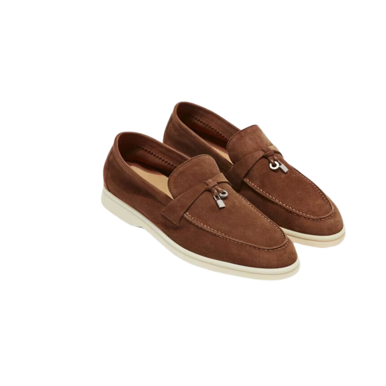 Loro Piana Summer Charms Walk Loafers Saddle Brown For Women – FAE5444 E424 - Image 10