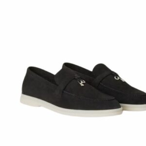 Loro Piana Summer Charms Walk Loafers Caviar For Women – FAE5444 MB97