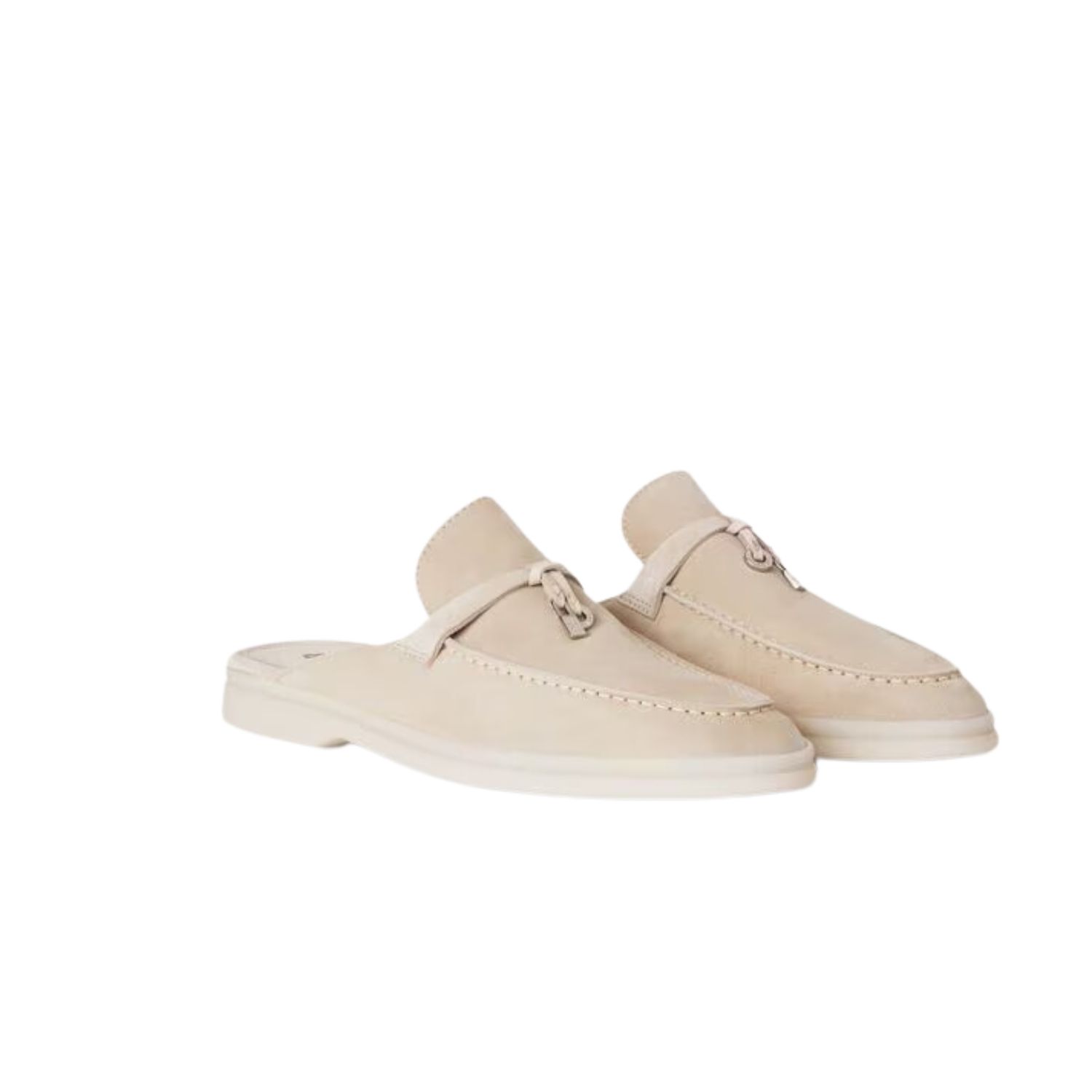 Loro Piana Babouche Charms Walk Loafers Linen For Women – FAI1543 D746 - Image 9