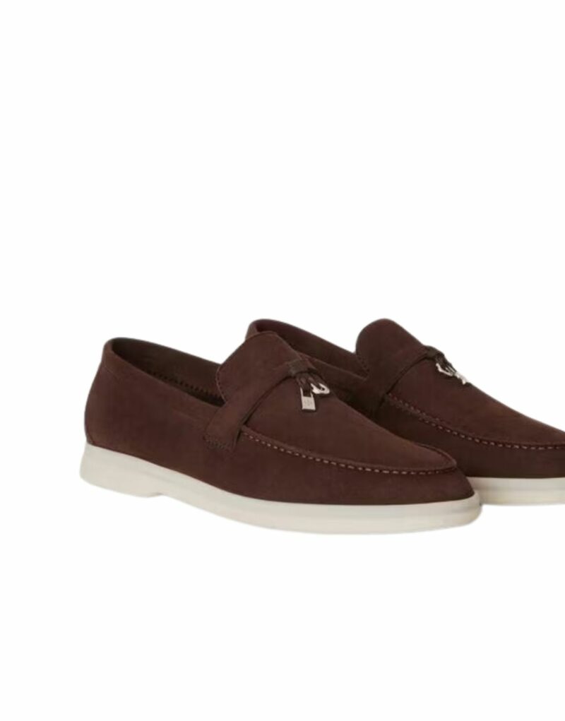 Loro Piana Summer Charms Walk Loafers Chocolate For Women – FAE5444 H026