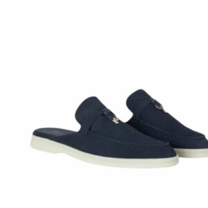 Loro Piana Babouche Charms Walk Loafers Argo Blue Melange For Women – FAI1543 W948