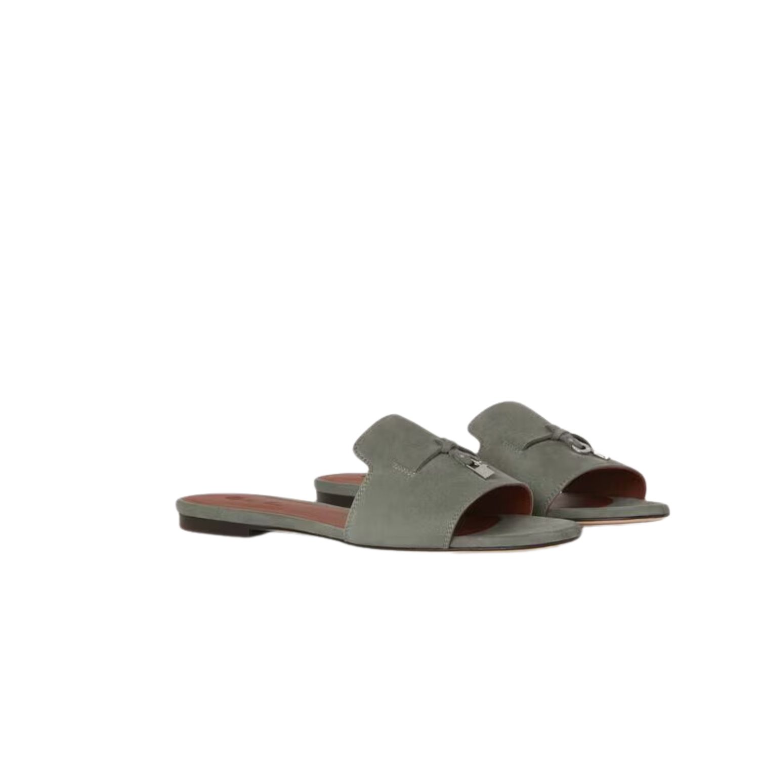 Loro Piana Summer Charms Sandal Army Gray For Women – FAI5580 506Z - Image 7